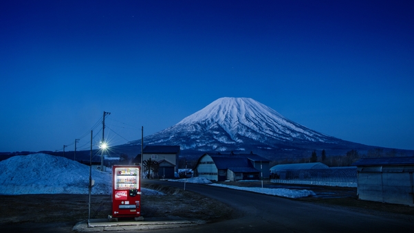 Vending Machine Japan Mount Fuji 4k Wallpaper