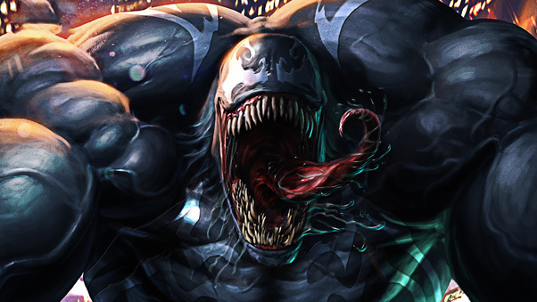 Venom 4k Face New Wallpaper