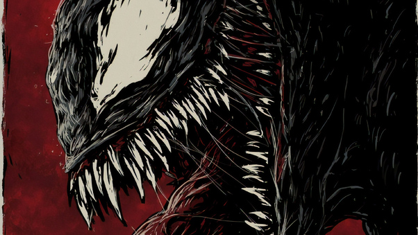Venom 4k New Sketch Poster Wallpaper