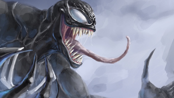 Venom 4k Paint Art Wallpaper