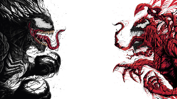 Venom And Carnage Artwork Wallpaper