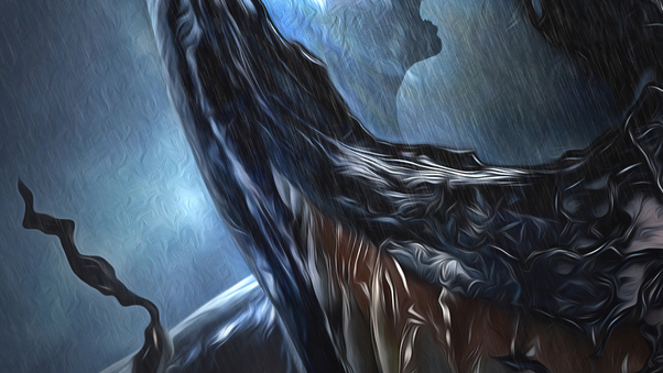 Venom Closeup Arts Wallpaper