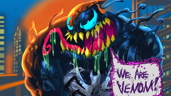 Venom Colorful Art 4k Wallpaper