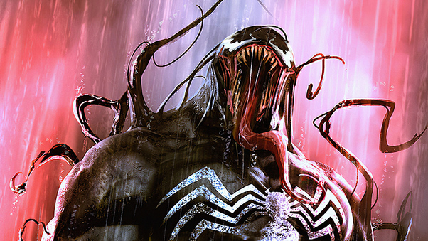 Venom Face Art Wallpaper