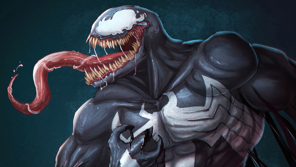 Venom Game Logo 4k Wallpaper