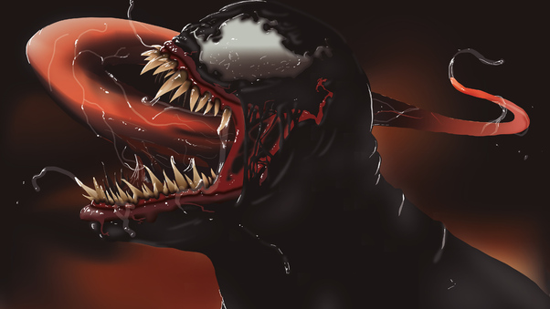 Venom Illustration 4k New Wallpaper