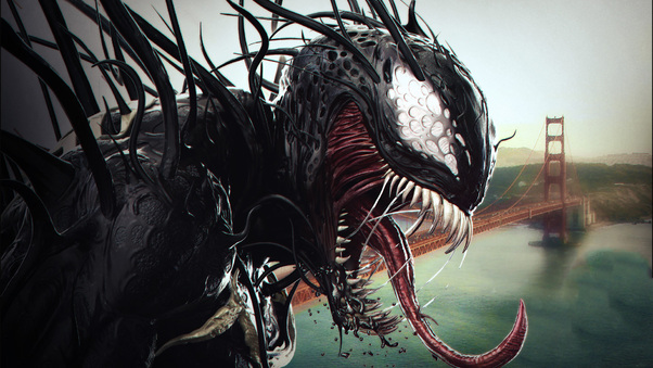 Venom In The City Wallpaper