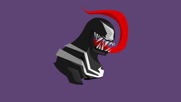Venom Minimalism 4k Wallpaper
