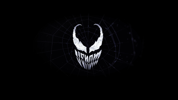 Venom Minimalist Logo 4k Wallpaper