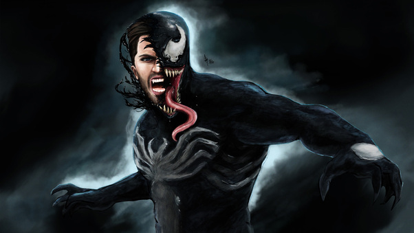 Venom Movie Digital Painting Wallpaper