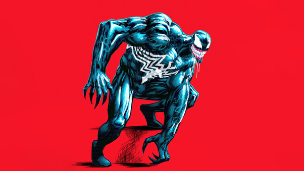 Venom Red Hot Rage Wallpaper