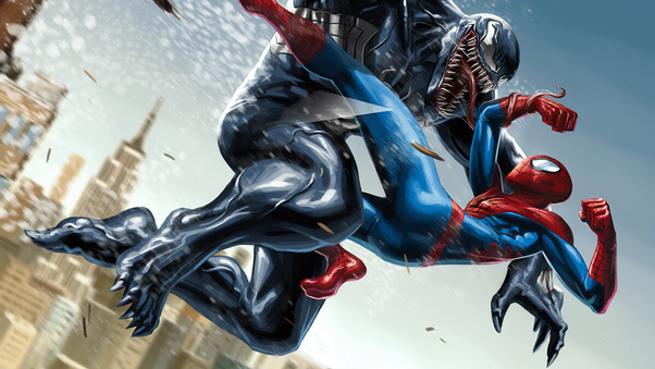 Venom Spiderman 4k Wallpaper