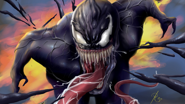 Venom Tom Hardy Art Wallpaper