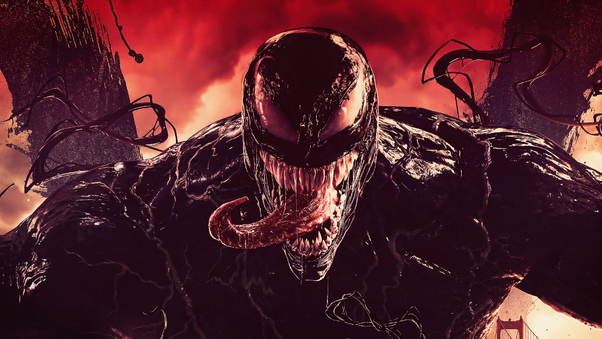 Venom Tounge Out Digital Art 4k Wallpaper