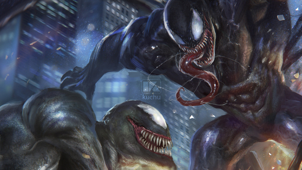 Venom Vs Riot Artwork Wallpaper