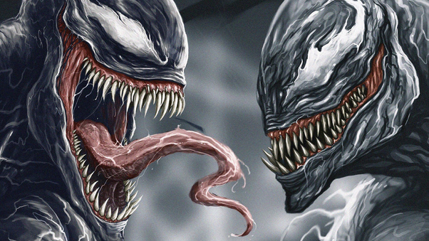 Venom Vs Riot Digital Art Wallpaper