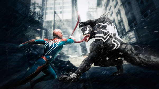 Venom Vs Spiderman HD Wallpaper