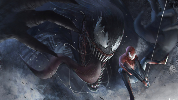 Venom Vs Spidery 4k Wallpaper