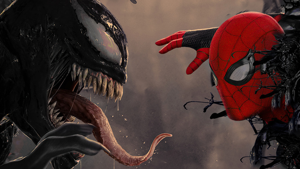 Venom X Spider Man 4k Wallpaper