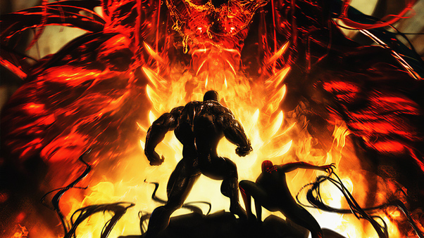 Venom X Spiderman X Carnage Wallpaper