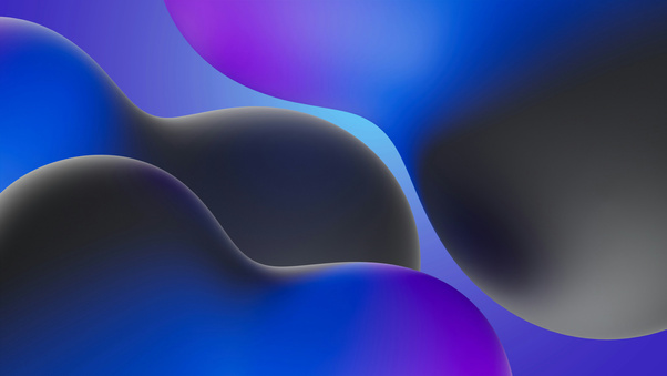Vibrant Blue Purple Fluid Abstract (1280x720) Resolution Wallpaper