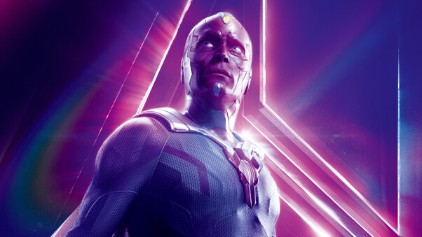 Vision In Avengers Infinity War 8k Poster Wallpaper