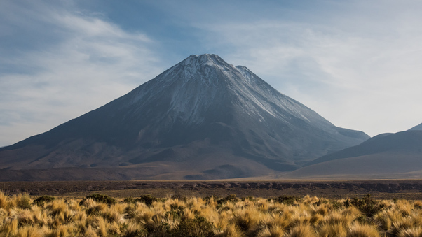 Volcano Mountain Peak Landscape Wallpaper
