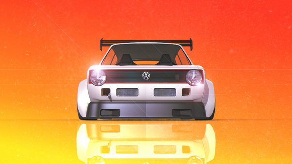 Volkswagen Golf Gti Digital Art 4k Wallpaper