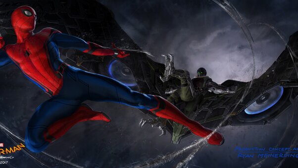 Vulture In Spider Man Homecoming Concept Art Wallpaper
