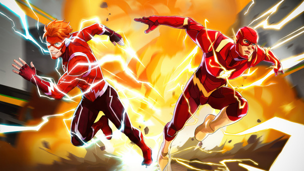 Wally And Barry Dc Dark Legion 2026 Game (1400x1050) Resolution Wallpaper
