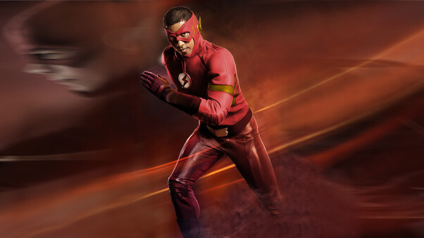 Wally West As The Flash Red Suit Wallpaper