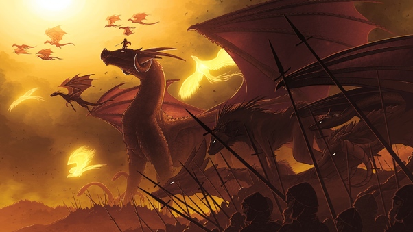 War With Dragons Wallpaper