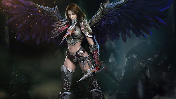 Warrior Dark Angel Art 5k Wallpaper