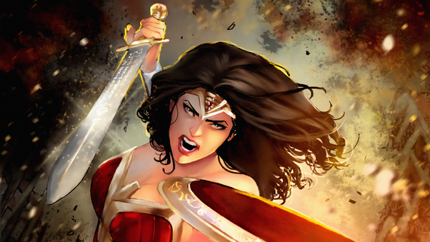 Warrior Wonder Woman Art 4k Wallpaper