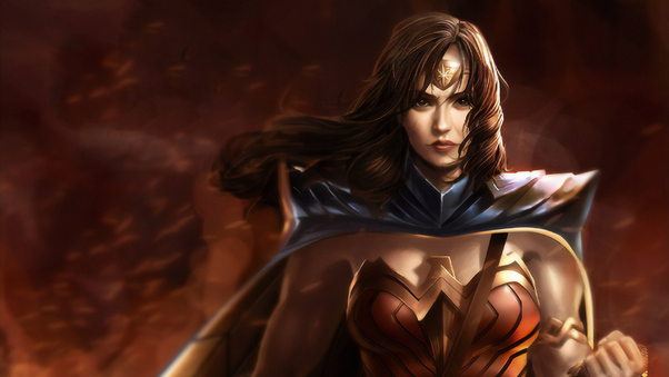Warrior Wonder Woman Art Wallpaper