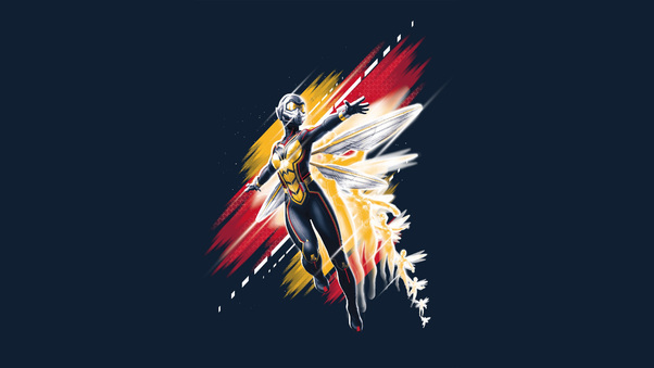 Wasp In Ant Man And The Wasp Movie Wallpaper