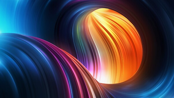Wave Abstract Colorful Art Graphics Wallpaper