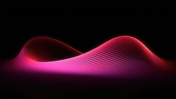 Wave Glow Abstract Pink 5k Wallpaper