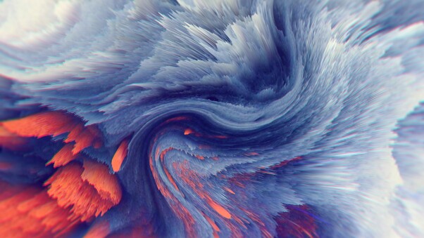 Waves Abstract Colorful Wallpaper