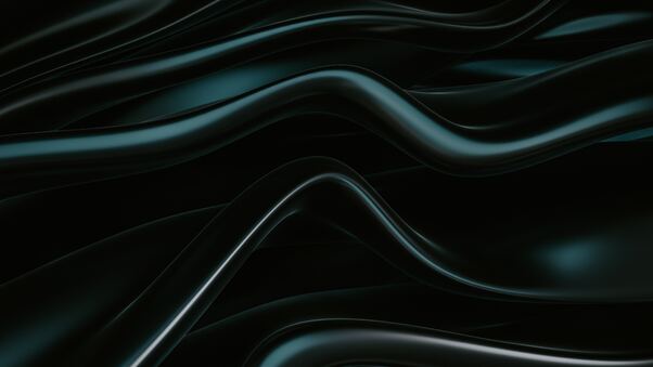 Waves Of Turquoise Embracing The Beauty Of Shapes Wallpaper
