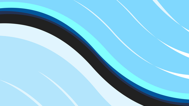 Wavy Lines Light Blue Minimal 8k Wallpaper