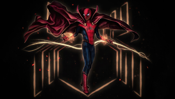 What If Spiderman As Doctor Strange 5k Wallpaper