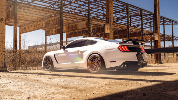 White Ford Mustang Shelby Gt500 Wallpaper