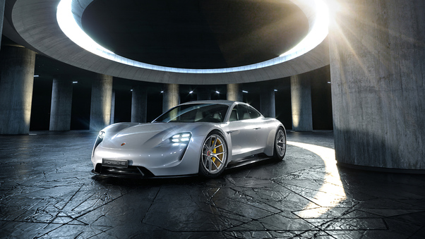 White Porsche 4k 2020 Wallpaper
