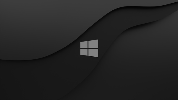 Windows 10 Dark Logo 4k Wallpaper