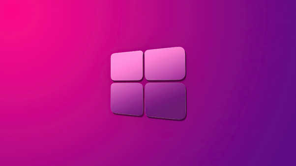Windows 10 Pink Purple Gradient Logo 4k Wallpaper