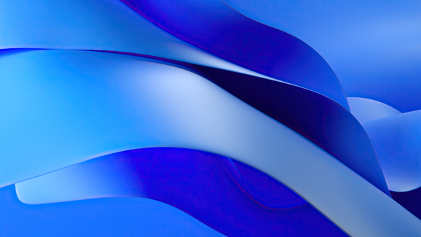 Windows 11 Minimal Blue 4k Wallpaper