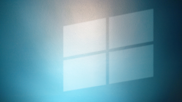 Windows Logo On Wall Wallpaper