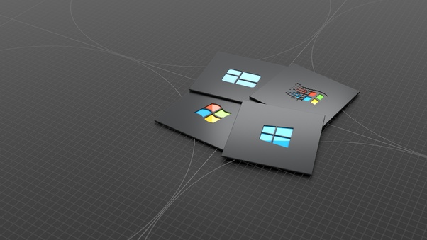 Windows Versions Dark Minimal 4k Wallpaper