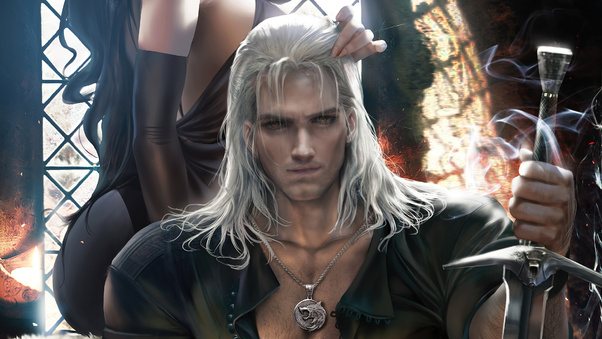 Witcher Geralt Of Rivia Art 4k Wallpaper